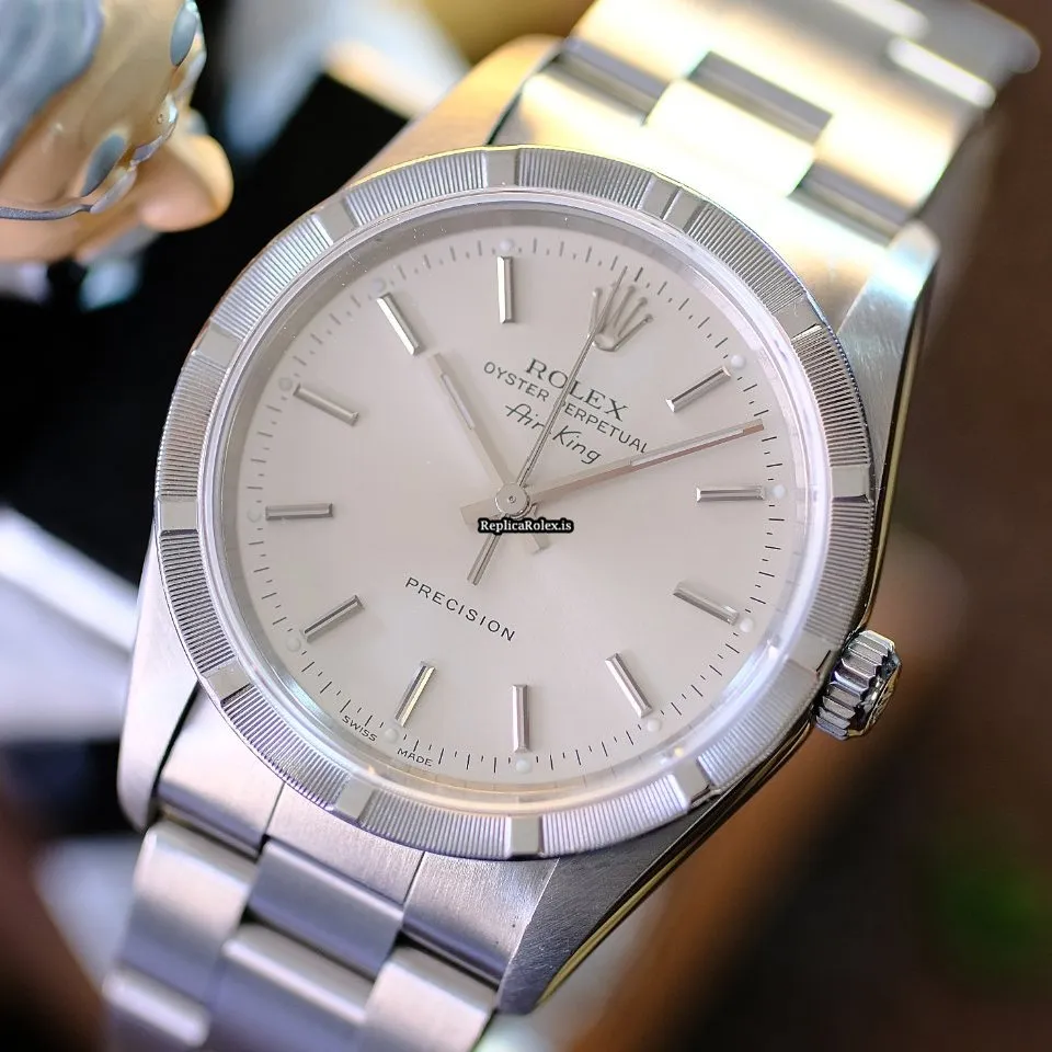 Recommend Replica Rolex Air King Precision 14010 Caliber 3000 Automatic Movement 34mm Steel Case Mens/unisex Watch - Image 2