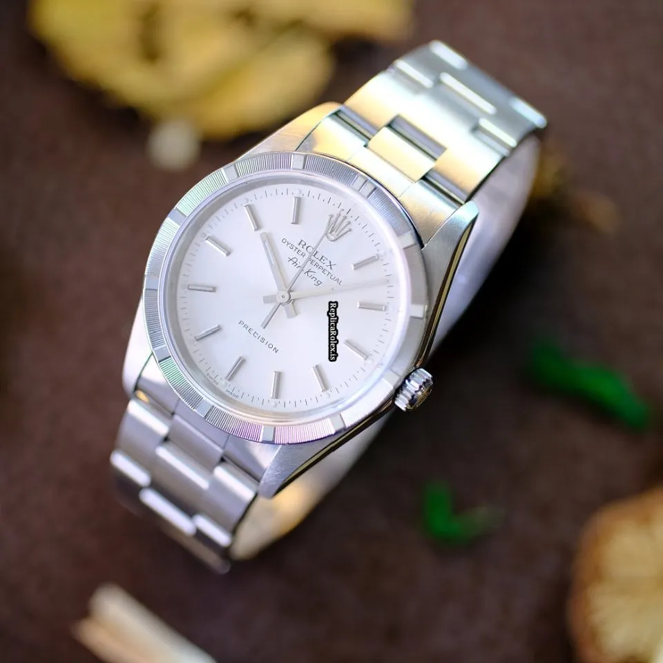 Recommend Replica Rolex Air King Precision 14010 Caliber 3000 Automatic Movement 34mm Steel Case Mens/unisex Watch - Image 4