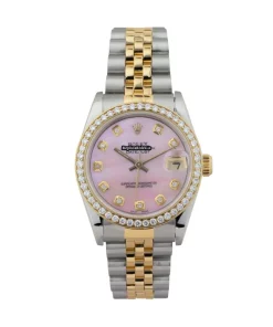 Affordable Fake Rolex Lady-datejust 68273 Caliber 2135 Automatic Movement 31mm Gold/steel Case Womens Watch