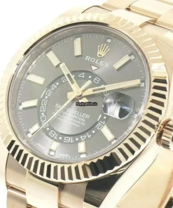 Wholesale Knockoff Rolex Sky-dweller 326935 Caliber 9001 Automatic Movement 42mm Rose Gold Case Mens/unisex Watch