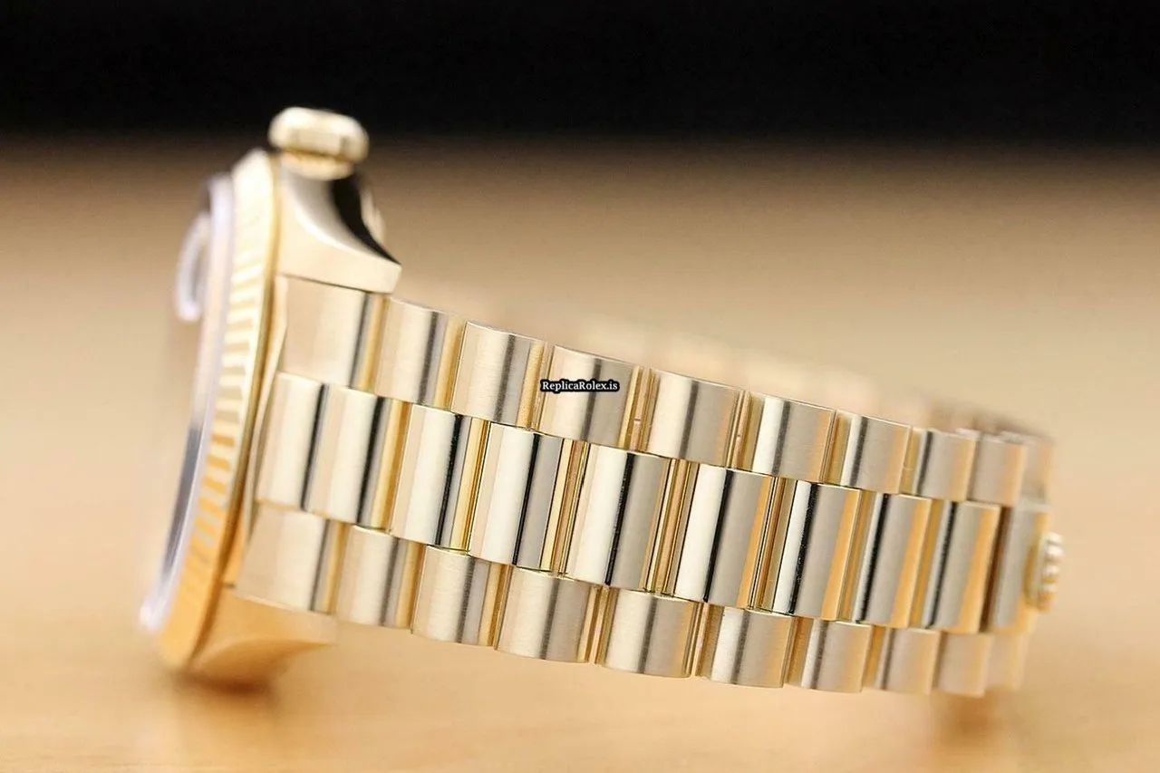 Nice Imitation Rolex Day-date 36 18238 Caliber 3155 Automatic Movement 36mm Yellow Gold Case Mens/unisex Watch - Image 5