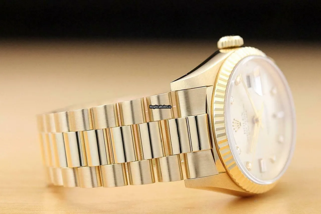 Nice Imitation Rolex Day-date 36 18238 Caliber 3155 Automatic Movement 36mm Yellow Gold Case Mens/unisex Watch - Image 7