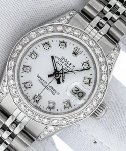 Defect Fake Rolex Lady-datejust 6917 Caliber 2030 Automatic Movement 26mm Steel Case Womens Watch