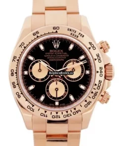 Beautiful Replica Rolex Daytona 116505 Automatic Movement 40mm Rose Gold Case Watch