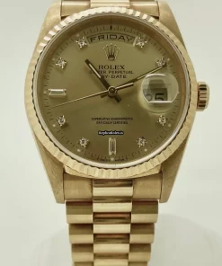 Cheap Replica Rolex Day-date 36 18238 Caliber 3155 Automatic Movement 36mm Yellow Gold Case Mens/unisex Watch