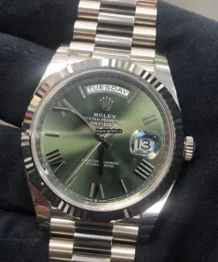 Amazing Replica Rolex Day-date 40 228239 Caliber 3255 Automatic Movement 40mm White Gold Case Mens/unisex Watch