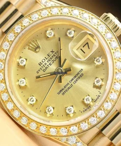 Fantastic Replica Rolex Lady-datejust 69178 Caliber 2135 Automatic Movement 26mm Yellow Gold Case Womens Watch