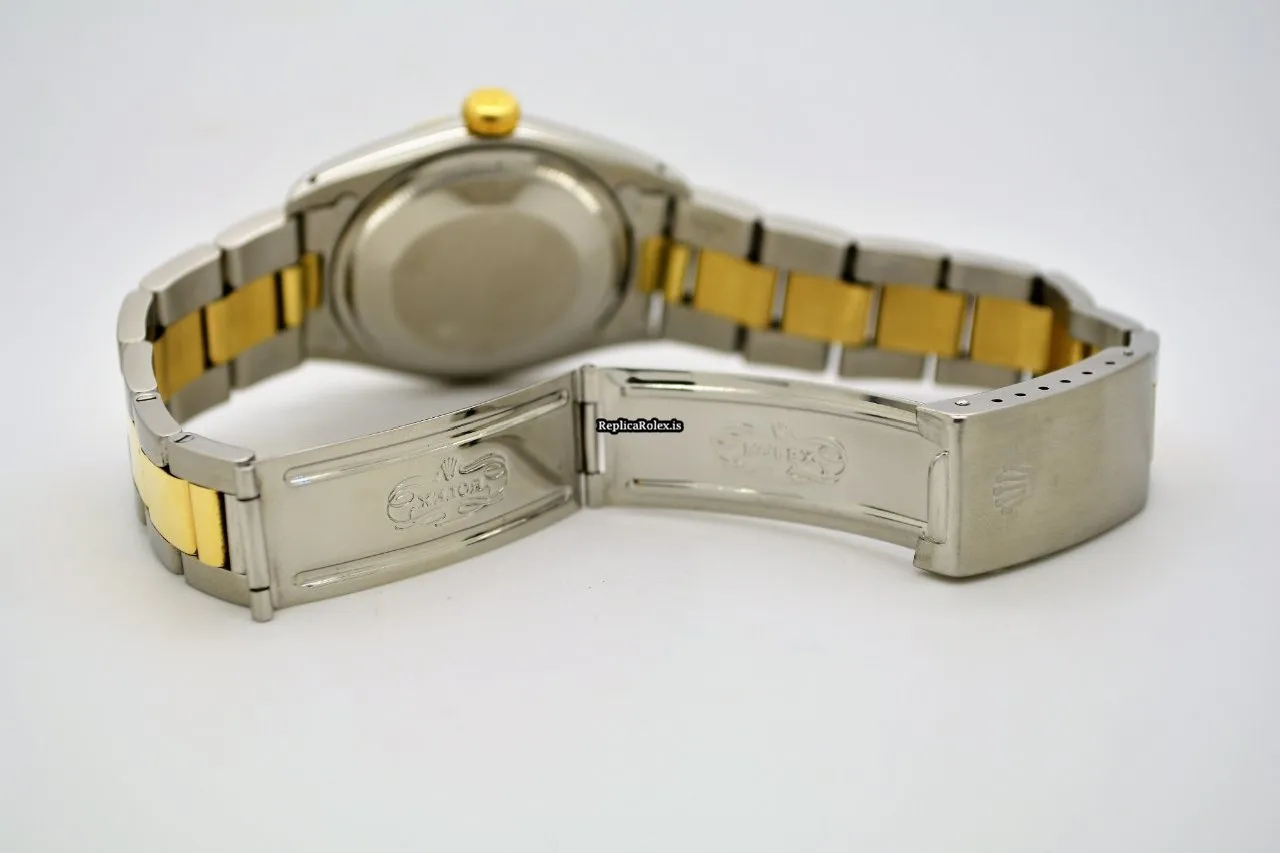 Pleasing Copy Rolex Oyster Perpetual Date 1505 Caliber 1570 Automatic Movement 34mm Gold/steel Case Mens/unisex Watch - Image 5