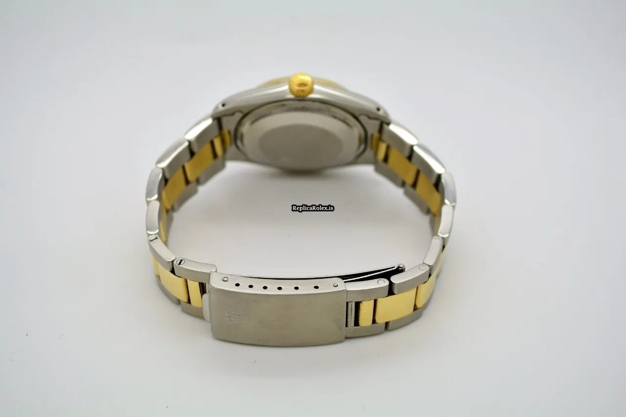 Pleasing Copy Rolex Oyster Perpetual Date 1505 Caliber 1570 Automatic Movement 34mm Gold/steel Case Mens/unisex Watch - Image 6