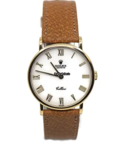 Exquisite Replicas Rolex Cellini 5112 Caliber 1601 Manual Winding Movement 32mm Yellow Gold Case Mens/unisex Watch