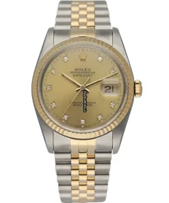 Beautiful Replica Rolex Datejust 16233 Automatic Movement 36mm Yellow Gold Case Mens/unisex Watch