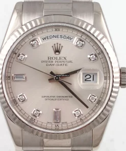 Luxury Replicas Rolex Day-date 36 118239 Caliber 3155 Automatic Movement 36x43mm White Gold Case Mens/unisex Watch