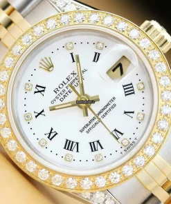 Defect Replica Rolex Lady-datejust 69173 Caliber 2135 Automatic Movement 26mm Steel Case Womens Watch