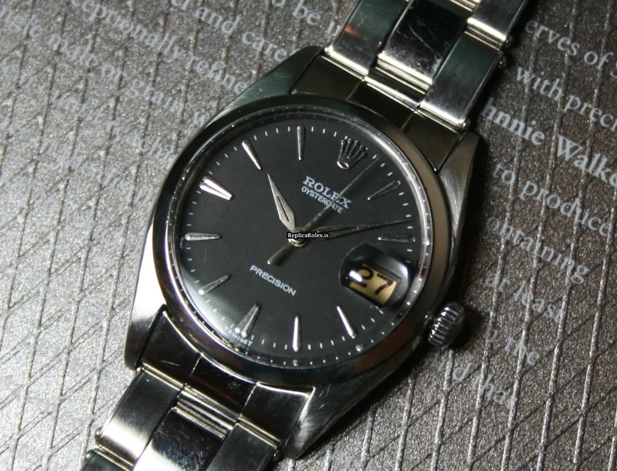 Beautiful Replicas Rolex Oyster Precision 6494 Caliber 1210 Manual Winding Movement 34mm Steel Case Mens/unisex Watch