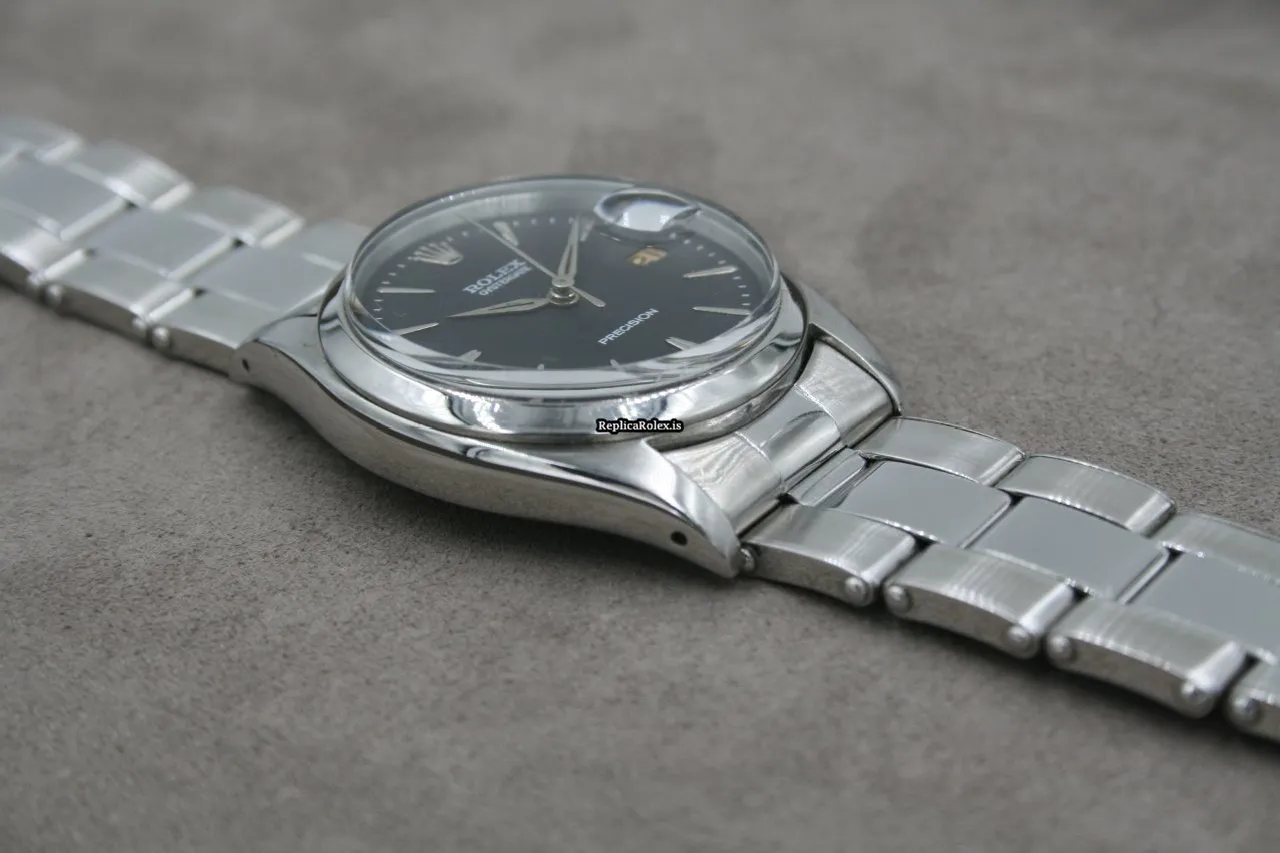 Beautiful Replicas Rolex Oyster Precision 6494 Caliber 1210 Manual Winding Movement 34mm Steel Case Mens/unisex Watch - Image 3