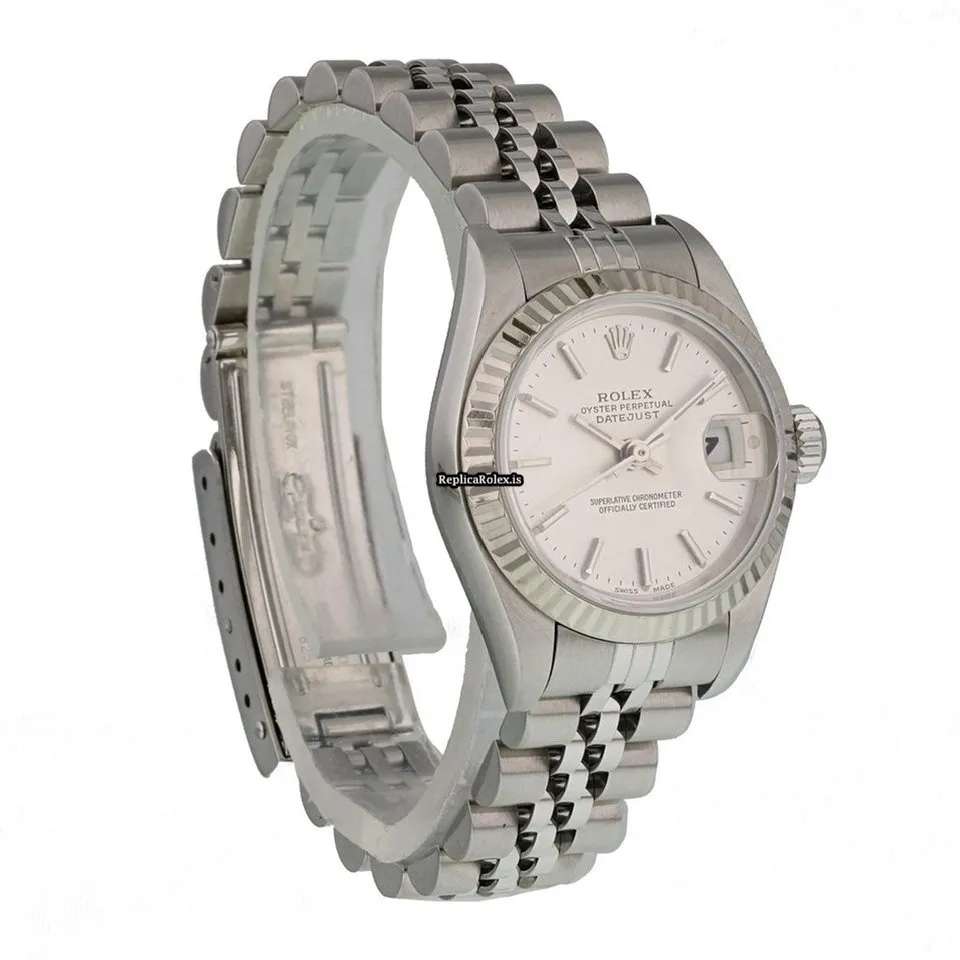 Fantastic Replicas Rolex Lady-datejust 69174 Automatic Movement 26mm Steel Case Womens Watch - Image 4