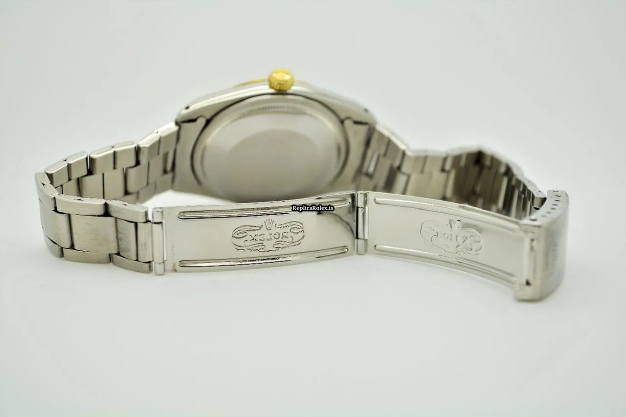 Excellent Fake Rolex Oyster Perpetual 34 1008 Caliber 1560 Automatic Movement 34mm Gold/steel Case Mens/unisex Watch - Image 5