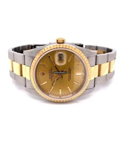 Remarkable Fake Rolex Oyster Perpetual Date 15233 Caliber 3135 Automatic Movement 34mm Gold/steel Case Mens/unisex Watch