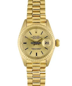 Terrific Copy Rolex Lady-datejust 69178 Caliber 2035 Automatic Movement 26mm Yellow Gold Case Womens Watch