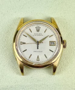 Fantastic Fake Rolex Oyster Precision 6294 Caliber 740 Manual Winding Movement 34mm Gold/steel Case Mens/unisex Watch