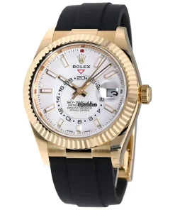 Best Fake Rolex Sky-dweller 326238 Self-winding Automatic 42mm Yellow Gold Case Mens/unisex Watch
