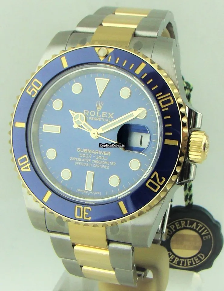 Attractive Replica Rolex Submariner Date 116613lb Caliber 3135 Automatic Movement 40mm Gold/steel Case Mens/unisex Watch - Image 2