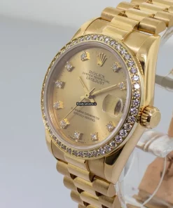 Unique Fake Rolex Lady-datejust 68278 Automatic Movement 31mm Yellow Gold Case Womens Watch