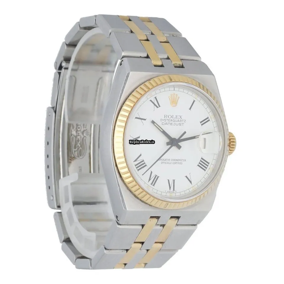 Fabulous Fake Rolex Datejust Oysterquartz 17013 Quartz Movement 36mm Steel Case Mens/unisex Watch - Image 3