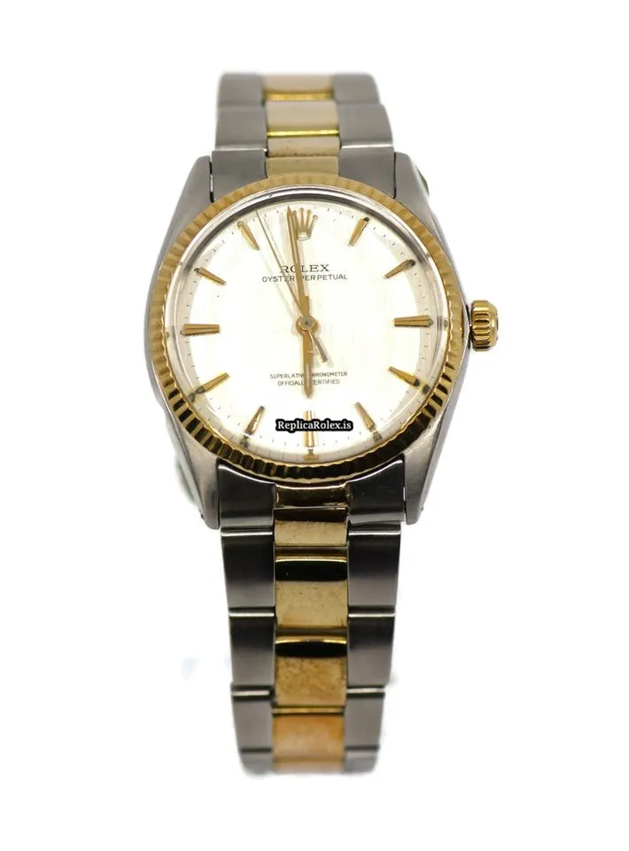 Well Made Replica Rolex Oyster Perpetual Date 1500 Caliber 1570 Automatic Movement 34mm Gold/steel Case Mens/unisex Watch