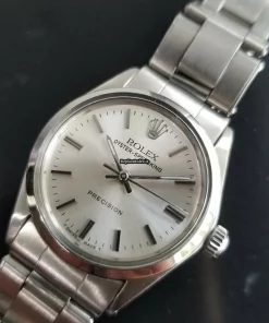 Durable Replica Rolex Oyster Precision Caliber 1215 Manual Winding Movement 30mm Steel Case Mens/unisex Watch