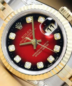 Superb Fake Rolex Lady-datejust 69173 Caliber 2135 Automatic Movement 26mm Steel Case Womens Watch