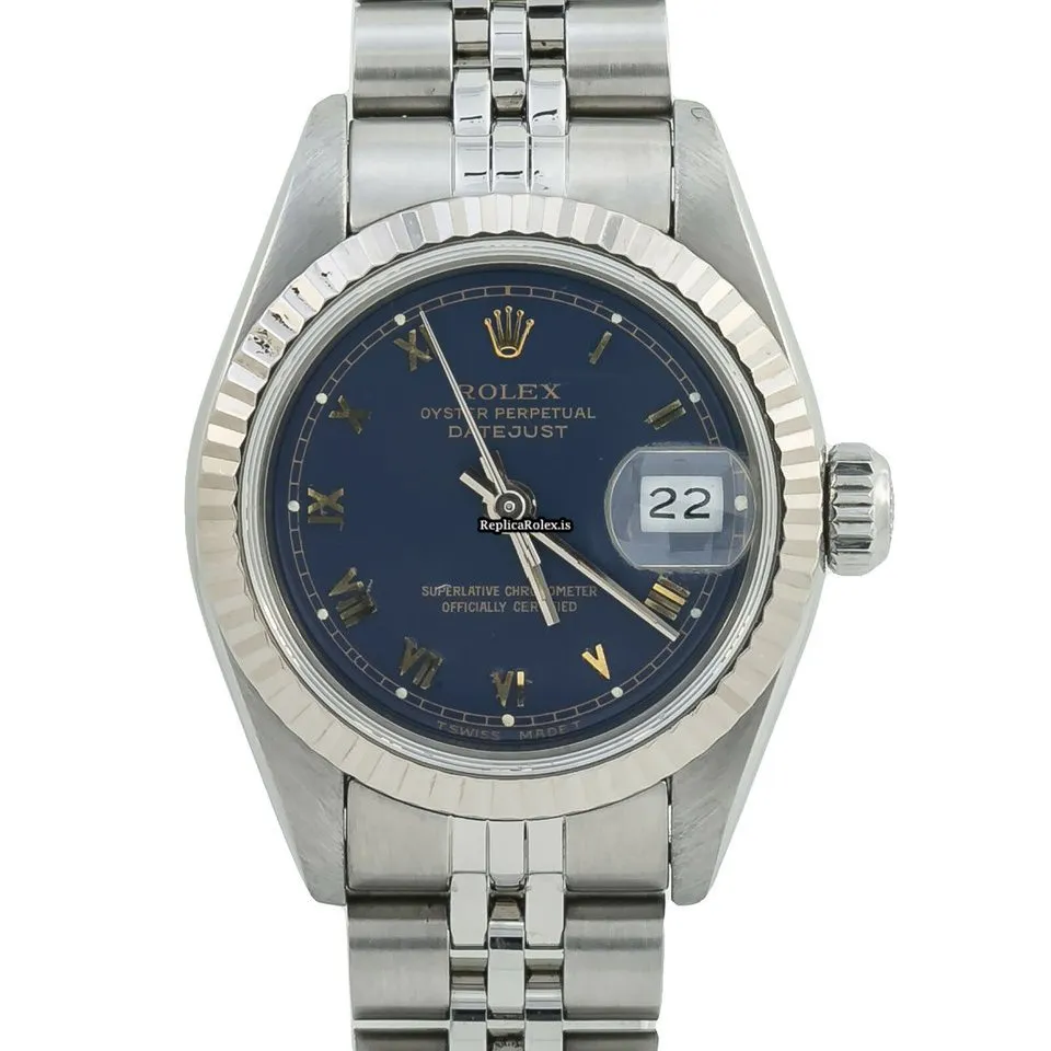 Wonderful Replica Rolex Lady-datejust 69174 Automatic Movement 26mm Steel Case Womens Watch - Image 4