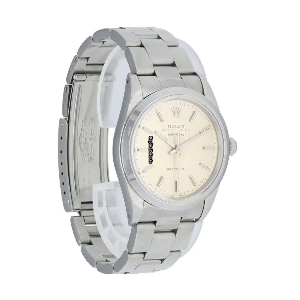 Unique Replica Rolex Air King Precision 14000 Automatic Movement 34mm Steel Case Mens/unisex Watch - Image 4