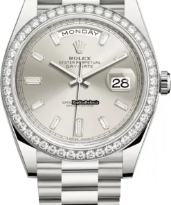 Neat Replicas Rolex Day-date 40 228349rbr Automatic Movement 40mm White Gold Case Mens/unisex Watch