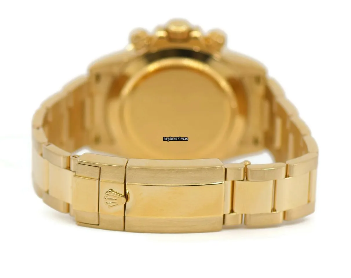 Cheap Clone Rolex Daytona 116528 Caliber 4130 Automatic Movement 40mm Yellow Gold Case Mens/unisex Watch - Image 2