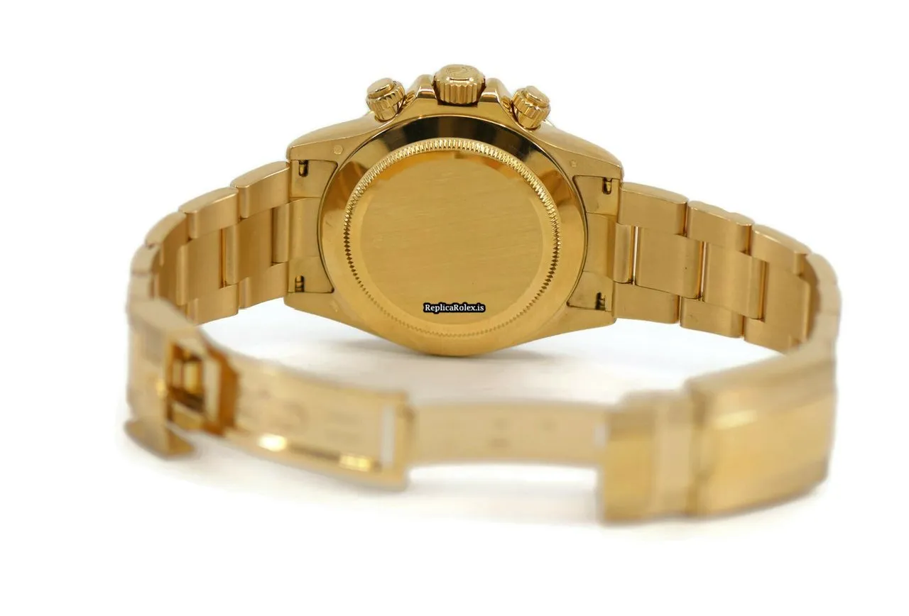 Cheap Clone Rolex Daytona 116528 Caliber 4130 Automatic Movement 40mm Yellow Gold Case Mens/unisex Watch - Image 3