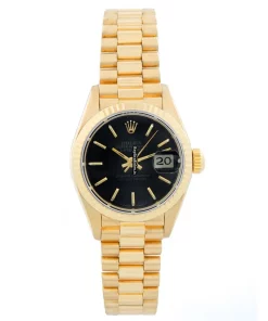 Superior Fake Rolex Lady-datejust 69178 Automatic Movement 26mm Yellow Gold Case Womens Watch