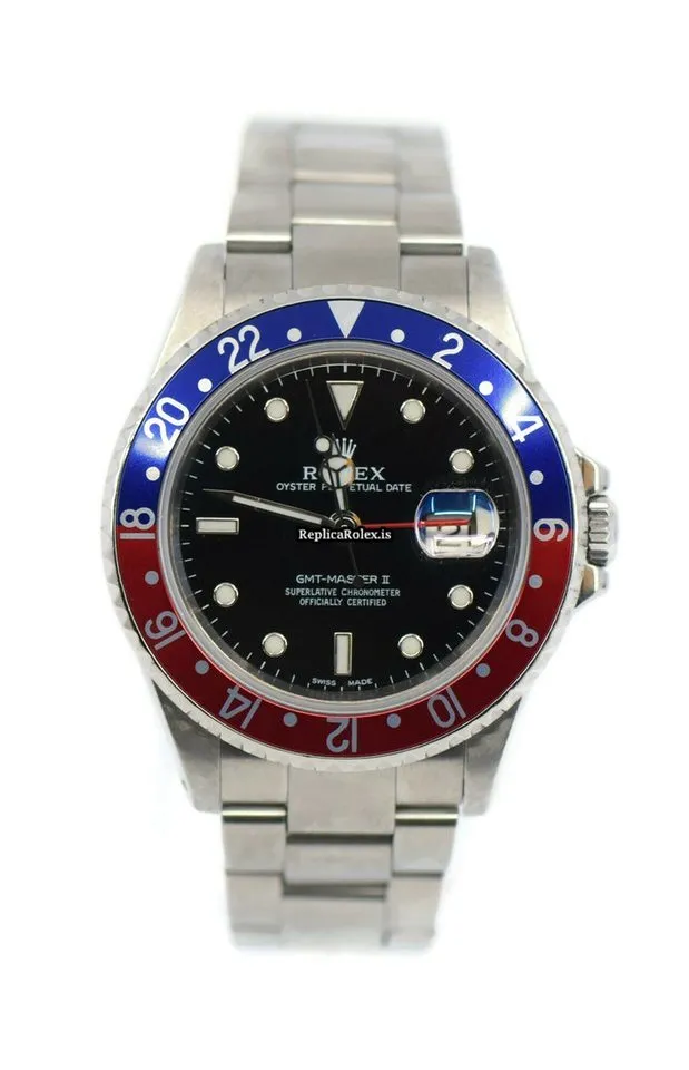 Wholesale Fake Rolex Gmt-master II 16710 Caliber 3185 Automatic Movement 40mm Steel Case Mens/unisex Watch