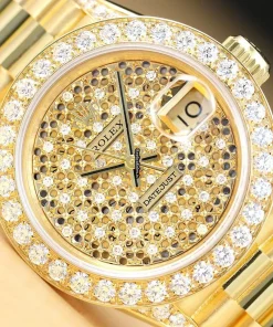 Discount Replica Rolex Lady-datejust 69178 Caliber 2135 Automatic Movement 26mm Yellow Gold Case Womens Watch