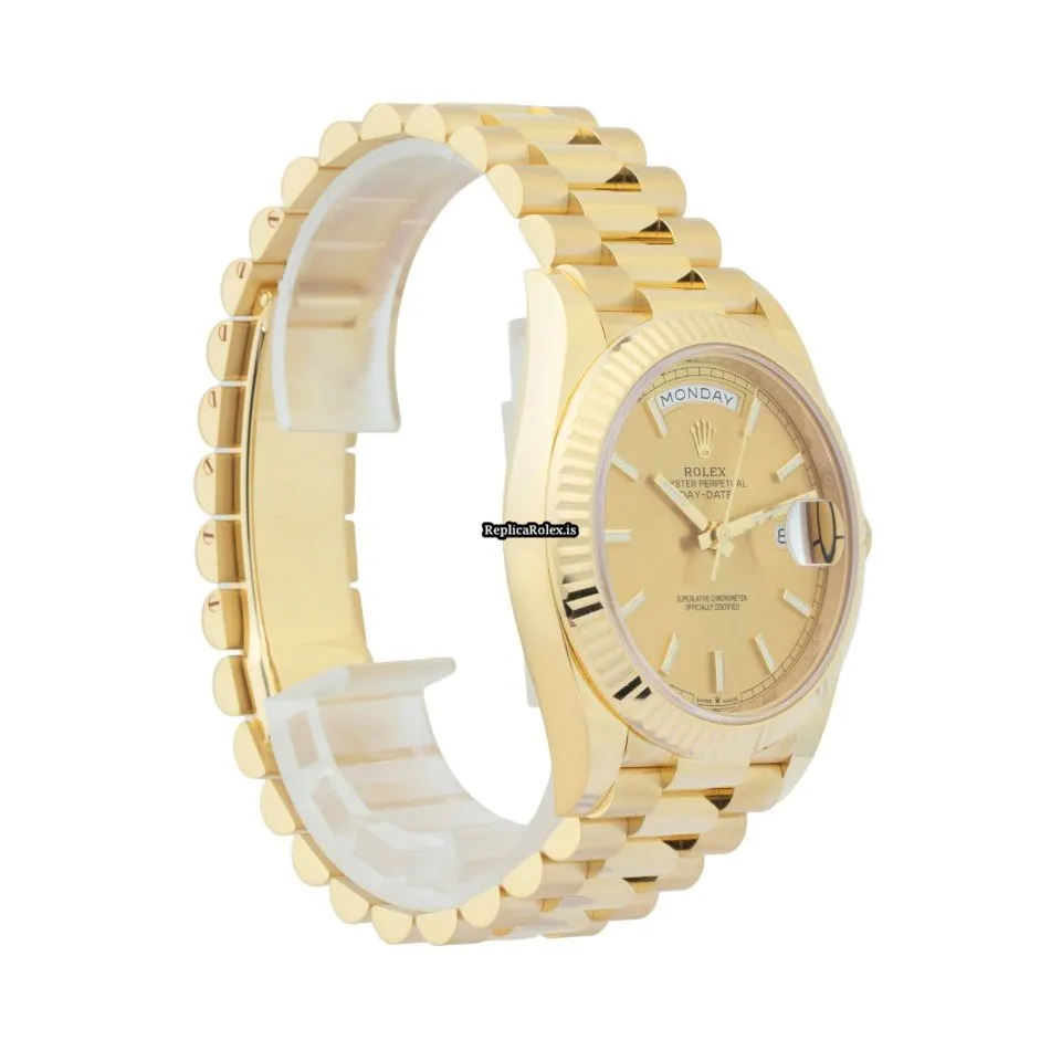 Superior Fakes Rolex Day-date 40 228238 Caliber 3255 Automatic Movement 40mm Yellow Gold Case Mens/unisex Watch - Image 6