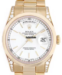 Lovely Imitation Rolex Day-date 36 118338 Automatic Movement 36mm Yellow Gold Case Mens/unisex Watch