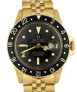 Beautiful Replica Rolex Gmt-master 1675 Caliber 1570 Automatic Movement 40mm Yellow Gold Case Mens/unisex Watch