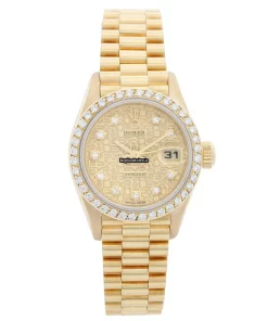 Terrific Fake Rolex Lady-datejust 69138 Automatic Movement 26mm Yellow Gold Case Womens Watch