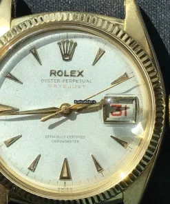 Luxury Fake Rolex Datejust 6305 Automatic Movement 36mm Yellow Gold Case Mens/unisex Watch