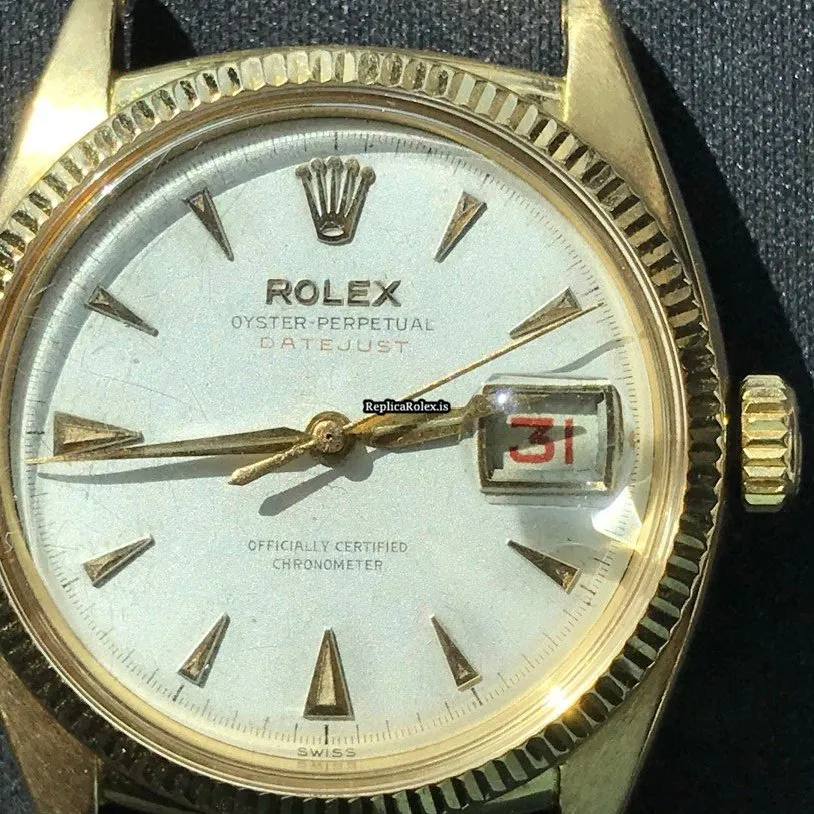 Luxury Fake Rolex Datejust 6305 Automatic Movement 36mm Yellow Gold Case Mens/unisex Watch