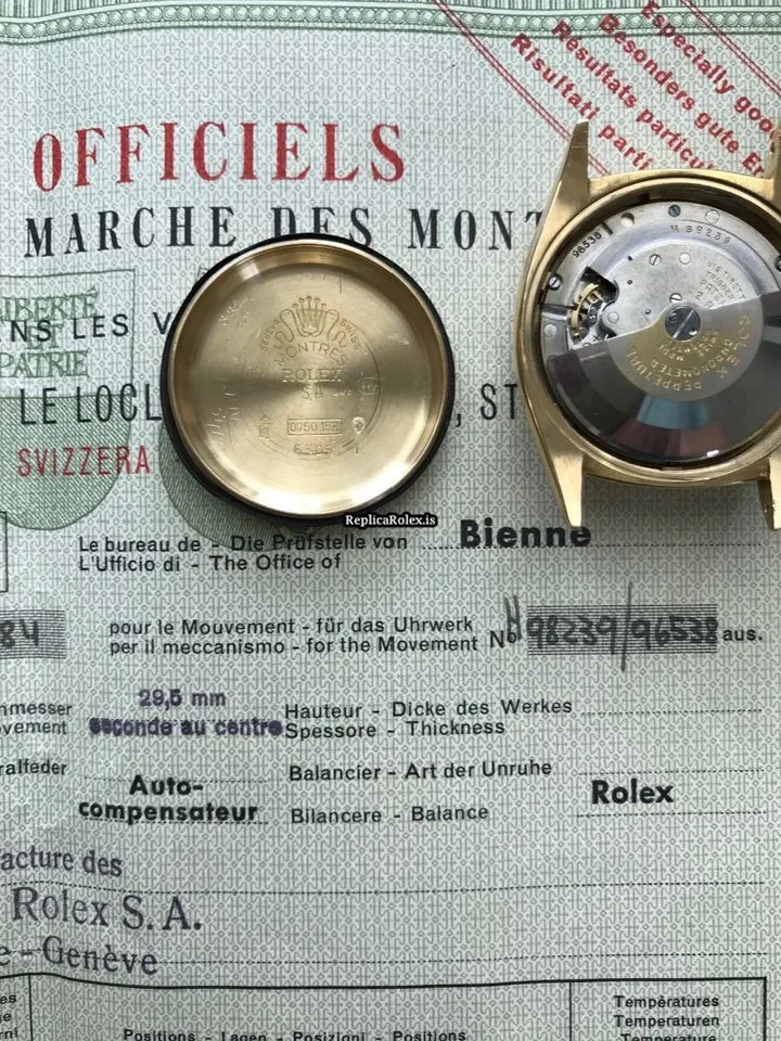 Luxury Fake Rolex Datejust 6305 Automatic Movement 36mm Yellow Gold Case Mens/unisex Watch - Image 6