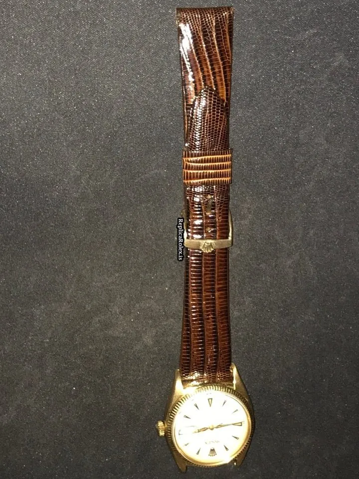 Luxury Fake Rolex Datejust 6305 Automatic Movement 36mm Yellow Gold Case Mens/unisex Watch - Image 8