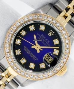 Cheap Copies Rolex Lady-datejust 69173 Caliber 2135 Automatic Movement 26mm Gold/steel Case Womens Watch