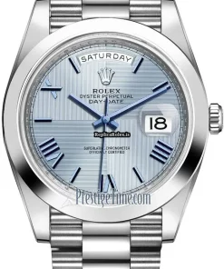 High-end Copy Rolex Day-date 40 228206 Automatic Movement 40mm Platinum Case Mens/unisex Watch