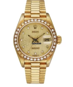 Pleasing Replica Rolex Lady-datejust 69268 Automatic Movement 26mm Yellow Gold Case Womens Watch